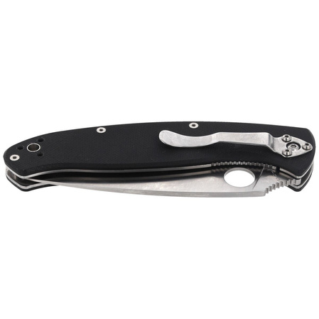 Spyderco Resilience G-10 Black PlainEdge Knife (C142GP)