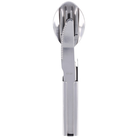 Martinez Albainox Camping 4-Piece Utensil Set Stainless Steel, Mirror 3Cr13Mov (17067)