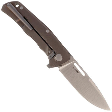 Nóż składany LionSteel Q4ttro Bronze Titanium/Fat Carbon, Satin MagnaCut by Molletta (Q4 BR)