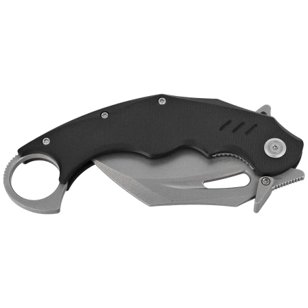 Nóż składany Kubey Wrath Black G10, Beadblasted 14C26N by MUZI Design (KU261A)