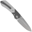 Remette RT-Meteor Knife Black Titanium/Gray Carbon Fiber, Pearlescent M390 (RTPT-B)