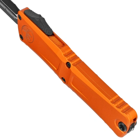 Nóż automatyczny OTF Microtech Combat Troodon Gen III D/E Orange Aluminium, Black M390MK by Tony Marfione (1142-1OR)