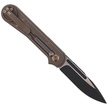 WE Knife Double Helix Bronze Titanium, Black Stonewashed CPM S35VN (815A)