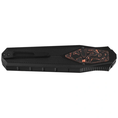 Remette RT-Swordfish T Knife Black Aluminum/Copper Carbon Fiber, Titanium Black 14C28N (ZL103C8)