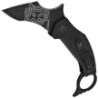 FOX Knife Moa Black G10, Black Stonewashed N690Co by Jared Wihongi (FX-653)