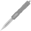 Microtech Dirac D/E OTF Knife Natural Clear Aluminum, Stonewashed M390 by Tony Marfione (225-10NC)