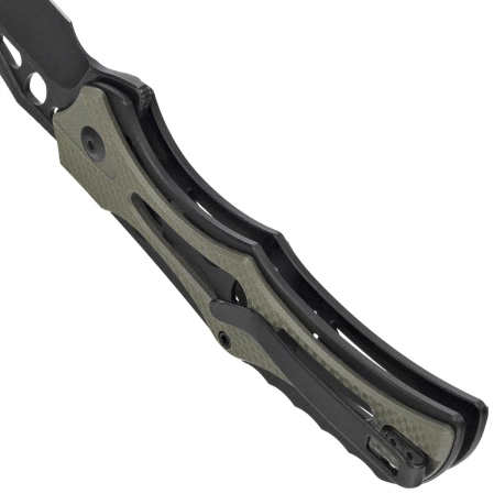 Civivi Knife Biophase Black Aluminum/OD Green G10, Black Stonewashed Nitro-V (C23083C-2)