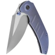 WE Knife Riff-Raff Blue Titanium, Hand Rubbed Satin CPM 20CV by Matthew Christensen (WE22020B-2)