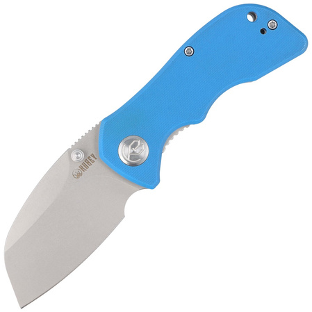 Kubey Knife Karaji Blue G10, Bead Blasted D2 (KU180C)