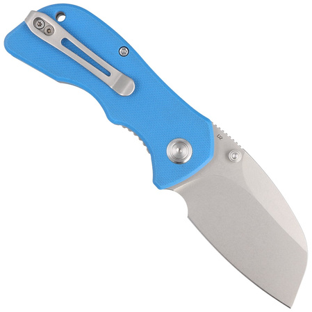 Kubey Knife Karaji Blue G10, Bead Blasted D2 (KU180C)