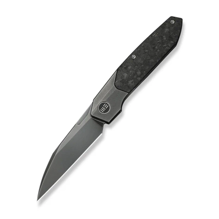 Nóż składany WeKnife Brr15 Gray Titanium/Shredded Carbon Fiber, Polished Gray M390 by Rafal Brzeski (WE24007-3)