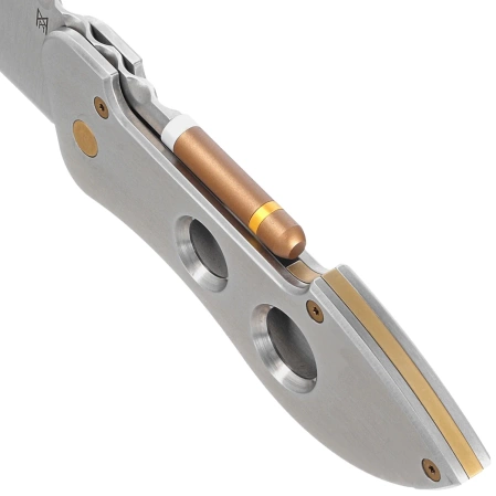 Nóż składany i do cygar Midgards Messer Doublecut Gray Aluminium/Red G10, Satin 14C28N by Ralf Buchinger (MM015)