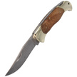 Herbertz CJH Burl Wood/Nickel Silver Knife, Satin 420 (163112)