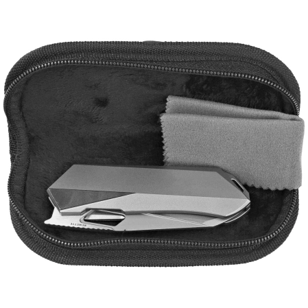 Remette RT-Woodpecker Knife Gray Titanium, Hand Grinding Pearlescent M390 (RTWP-T)