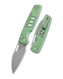 Bestechman Vector Knife Green Aluminum, Bead Blasting D2 (BMK15C)