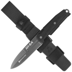 Nóż K25 RK-32392 AH-64 Black Rubber, Titanium 7Cr17Mov