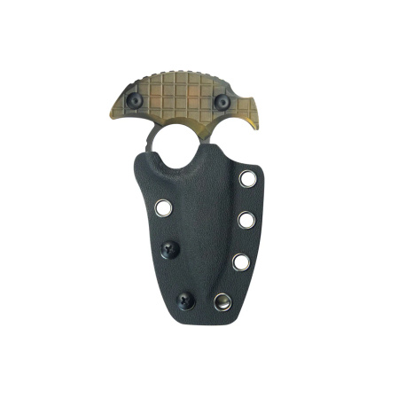 Kubey Cavy Pushdagger Yellow Ultem, Blackwashed 14C28N by MUZI Design (KU403E)