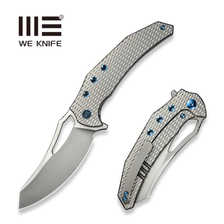 WE Knife Epaulette Titanium, Polished Bead Blasted M390 by Gavko Knives (WE24024-3)
