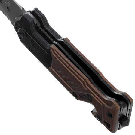 Nóż składany na szyję K25 RK-19652 Rubbered Black / Coyote Aluminium, Titanium 7Cr17MoV