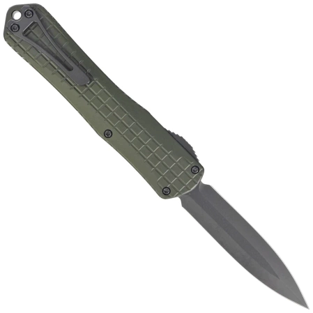 Nóż automatyczny OTF Heretic Manticore X D/E Green Frag Aluminium, Black DLC MagnaCut by Tony Marfione Jr.