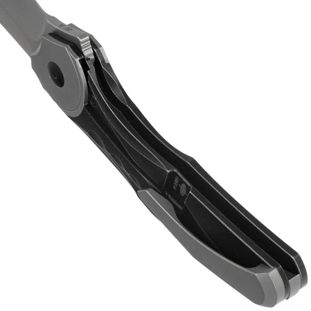 Nóż składany Bestech Excentric Black Stonewashed Titanium, Bead Blasted M390 by Kombou and TNT Knives (BT2412A)