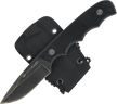 Tecnocut TCN3418 Neck Knife - Black G10, Black Stonewashed 440