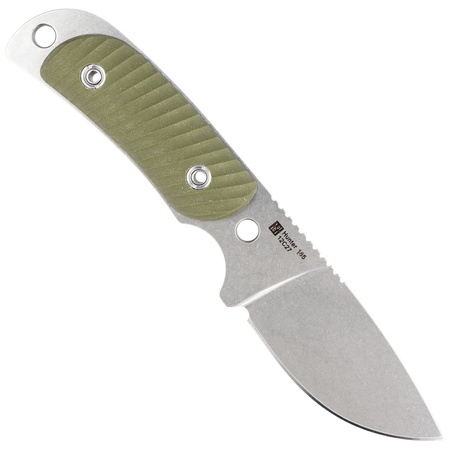 Real Steel Hunter 165 Green G10, Stonewashed 12C27 knife (3533)