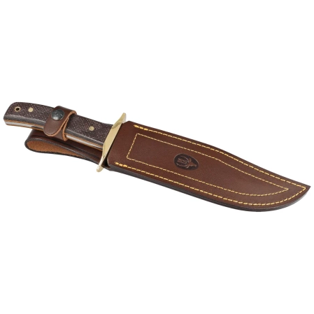 Muela BW-Classic-19M Brown Jute Micarta Knife, Satin X50CrMoV15