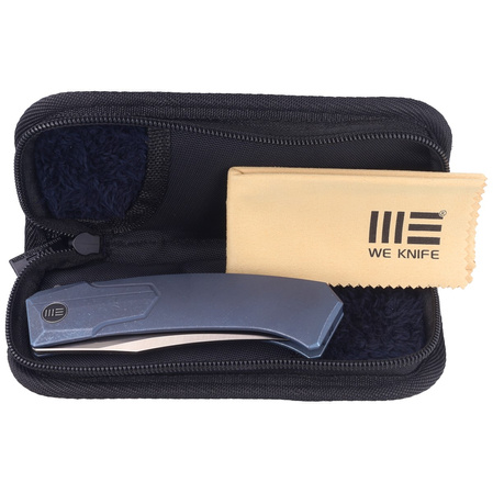 Nóż składany WE Knife Shuddan Blue Titanium, Satin Finish CPM 20CV by Rafal Brzeski (WE21015-2)