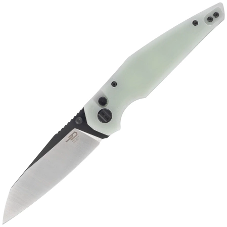 Bestech Snakebird Knife Transparent G10, Satin / Black PVD 14C28N (BG58D)