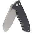 Kubey Creon Knife Black G10, Beadblasted AUS-10 (KU336E)