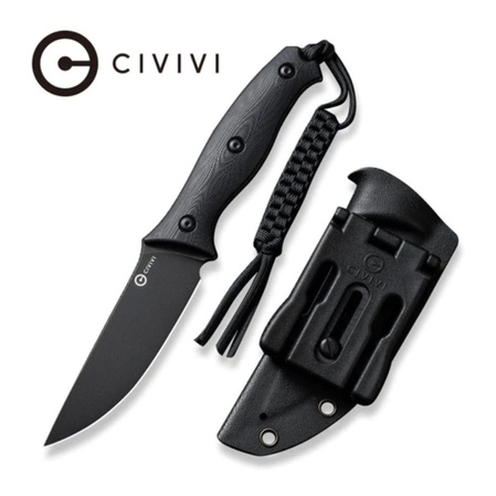 Civivi Knife Stormridge Black G10, Black Stonewashed Nitro-V (C23041-1)