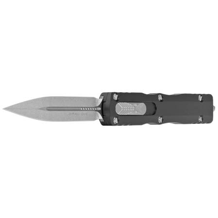 Microtech Dirac D/E Black Aluminum OTF Knife, Stonewashed M390 by Tony Marfione (225-10)