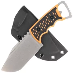 Nóż Midgards Messer Njord XXL Black/Orange G10, Stonewashed CPM 3V (MM003)