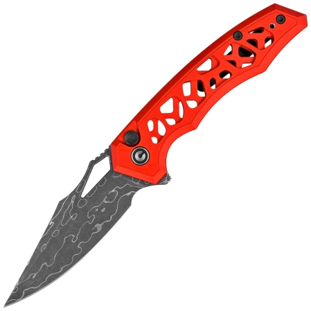 Nóż składany Civivi Anaaki Red Aluminium, Damascus (C24039-DS1)