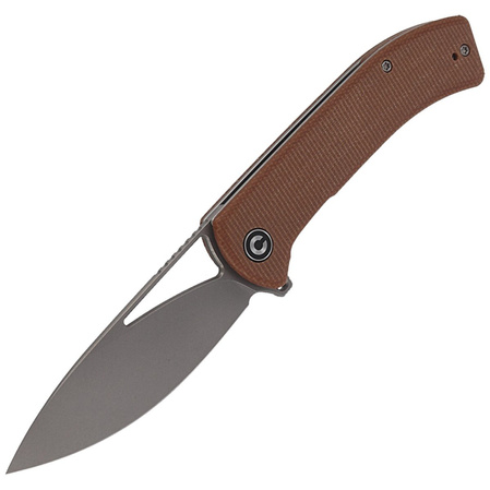 Nóż składany CIVIVI Riffle Brown Micarta, Stonewashed (C2024A)