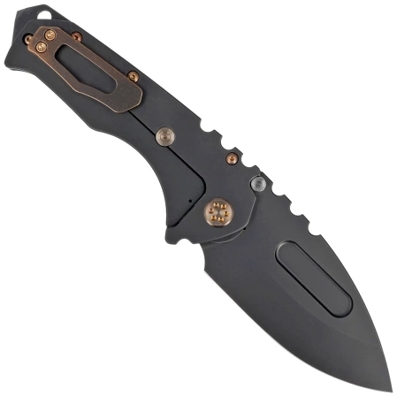 Medford Praetorian T DP Black DLC Titanium, Bronze HW/Clip, Black DLC S45VN by Greg Medford (MK0124PD-30PV-T1C1-BP)