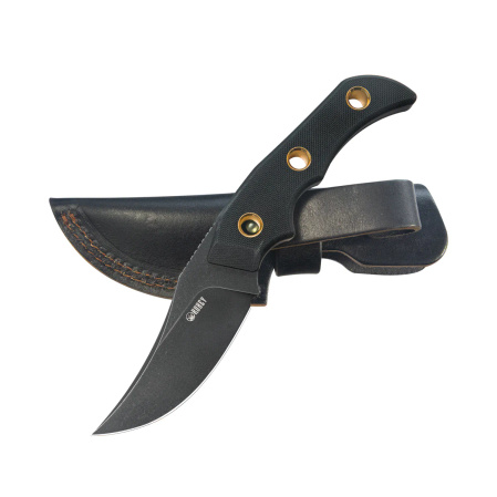 Nóż Kubey Blade Hunter Black G10, Blackwashed 14C28N by Mikkel Willumsen (KU375B)