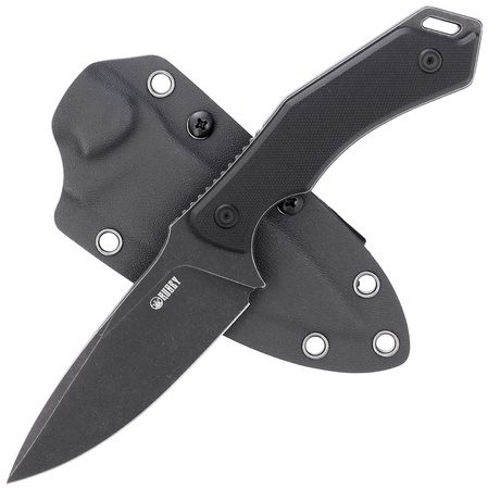 Nóż Kubey Orthodox Black G10, Dark Stonewashed 14C28N by Alexander Popoldnev (KU2108B)