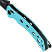 Nóż składany Kubey Hound KU172D Light Blue G10, Blackwashed 14C28N by Maksim Tkachuk