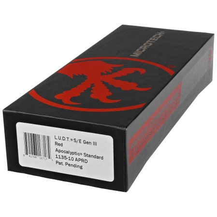 Nóż automatyczny Microtech LUDT Gen III S/E Red Aluminium, Apocalyptic M390MK by Tony Marfione (1135-10APRD)