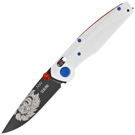 ANV A100 BB Limited Edition No 14/100 Knife White GRN, Black DLC Sleipner (ANVA100-036)