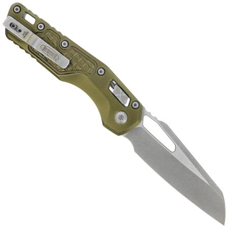 Microtech MSI S/E OD Green Frag Aluminum, Apocalyptic M390MK by Tony Marfione (210-10APFROD)