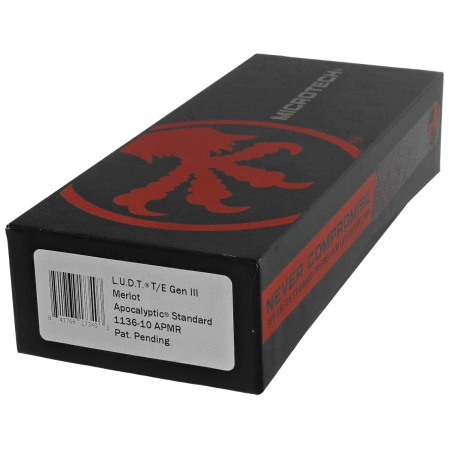 Microtech LUDT Gen III T/E Automatic Knife Merlot Aluminium, Apocalyptic M390MK by Tony Marfione (1136-10APMR)