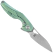 Bestech The Reticulan Neck Knife Green Titanium, Stonewashed / Satin CPM S35VN by Elijah Isham (BT1810C)