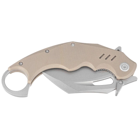 Nóż składany Kubey Wrath Tan G10, Beadblasted 14C26N by MUZI Design (KU261C)