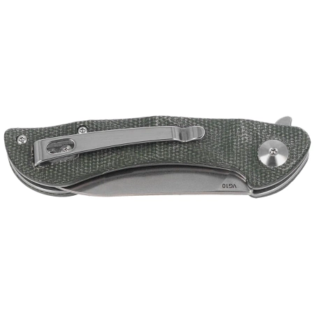 BlackFox Dripper Knife OD green Canvas Micarta, Stonewashed VG-10 (BF-771 MOD)