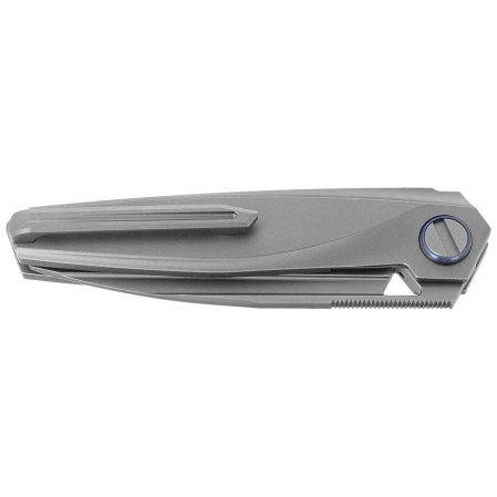 Nóż składany Rike Knife Baidi S Titanium/Red Carbon Fiber, Bead Blasted M390 (RK-Baidi-S-P/RCF)