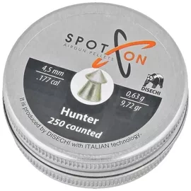 Spoton Hunter .177/4.5mm AirGun Pellets, 250 psc 0,63g/9,72gr