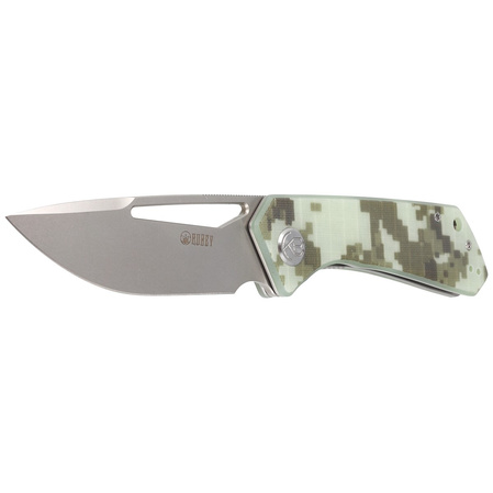 Nóż składany Kubey Thalia Camo G10, Beadblasted D2 (KU331I)